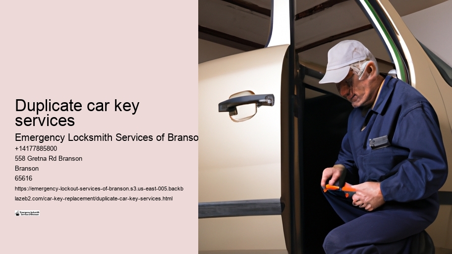 Duplicate car key services